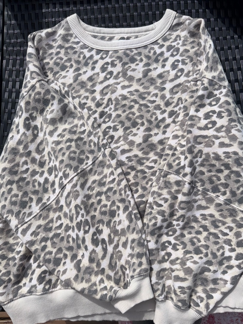 Aerie Leopard Print Sweatshirt